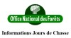 Logo de l'Office National des Forêts : Infomations jours de chasse