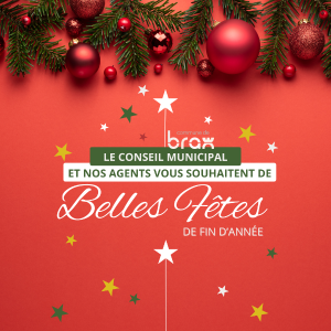 La Municipalit&eacute; vous souhaite de belles f&ecirc;tes de fin d'ann&eacute;e