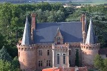Vu aérienne du Château de Brax