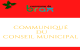 Commune de Brax Communiqué du conseil municipal
