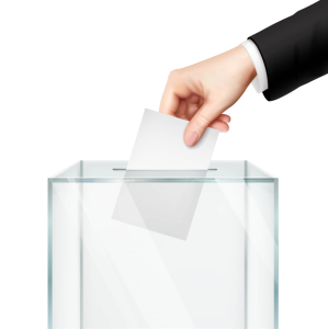 bulletin gliss&eacute; dans l'urne