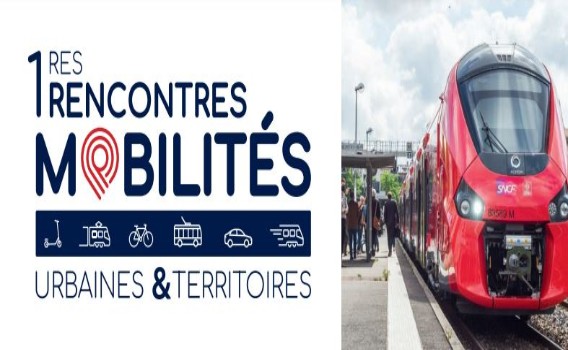 1ères rencontres Mobilités, la photo d'un train rouge